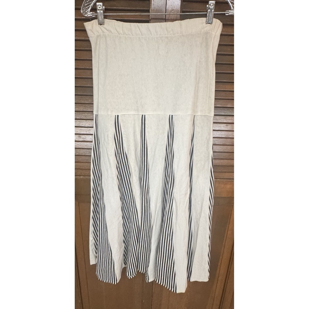 Vintage Cha Cha Cha‎ By Contempo Skirt M USA 100% Cotton Striped Boho